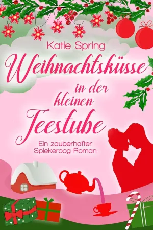 Weihnachtsküsse in der kleinen Teestube